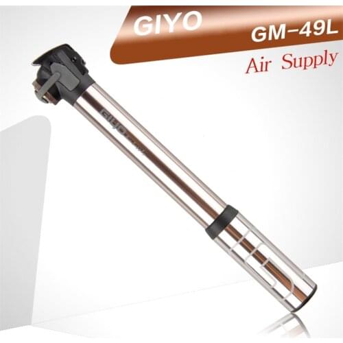 GIYO High Pressure Portable Mini MTB Bike Pump 120 Psi Cycling Hand Air Pumps Bicycle Tire Inflator GM-49L (A/V) (F/V)