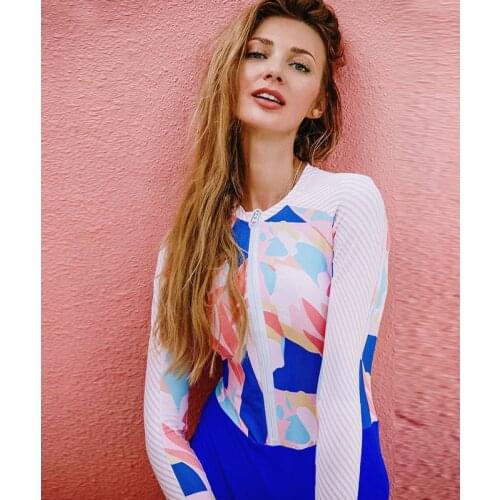 Rashguard Bikini Swimwear Women Sexy One Piece Swimsuit Bathing Suit Biquinis Swimming Suit Surfing Long Sleeve Rash Guard