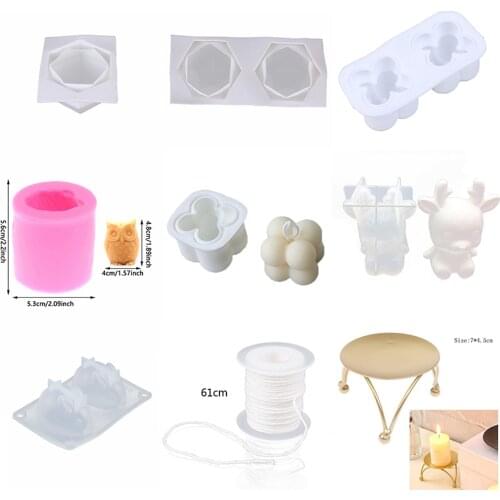 Silicone Molds Candle Beehive Mold For Homemade Beeswax Candle Soap Crayon Wax Melt Hives Candle Making Supplie