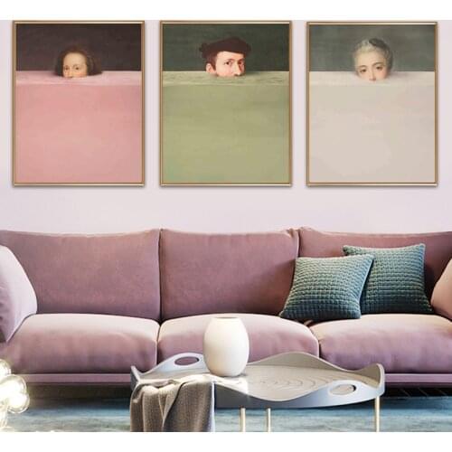 Nordic Abstract Figure Canvas Painting Creative Colorful Wall Art Posters and Prints Picture Cuardos For Living Room Home Decor