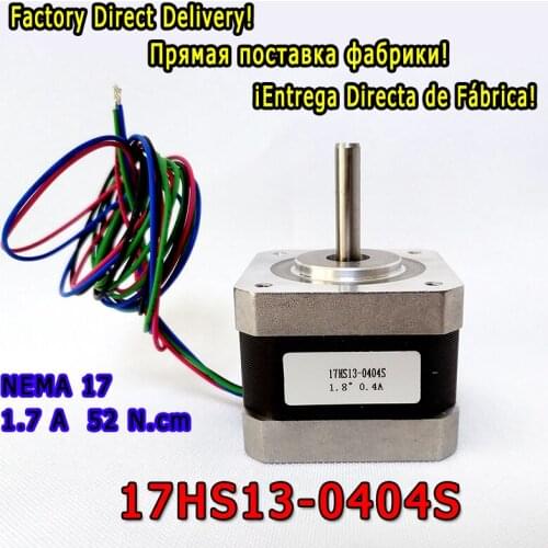 Super promotion FREE SHIPPING Stepper motor 17HS13-0404S L 33 mm Nema17 with 1.8 deg 0.4 A 26 N.cm and bipolar 4 wire