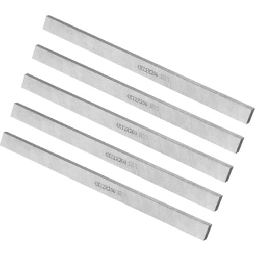 HSS Lathe Tool Bit 200mm Long , High Speed Steel Rectangular Fly Cutter Mill Blank, 5pcs