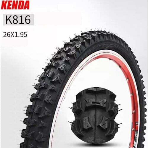 Bicycle Tire 26x1.95 MTB Mountain Road Bike Tires Bicycle 26 inch 1.95 Cycling Wide Tyres K816 Inner Tube Tyres Tube