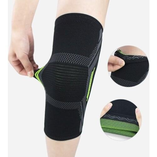 1PC Cycling Knee Support Braces Compression Knee Support Sleeve Protector Elastic Knee Pads for Basketball Volleyball Running
