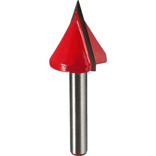 1pc Tungsten Steel Router Bit 60 Degree CNC Engraving V Groove Bit 6x22mm Shank Milling Cutter For Woodworking