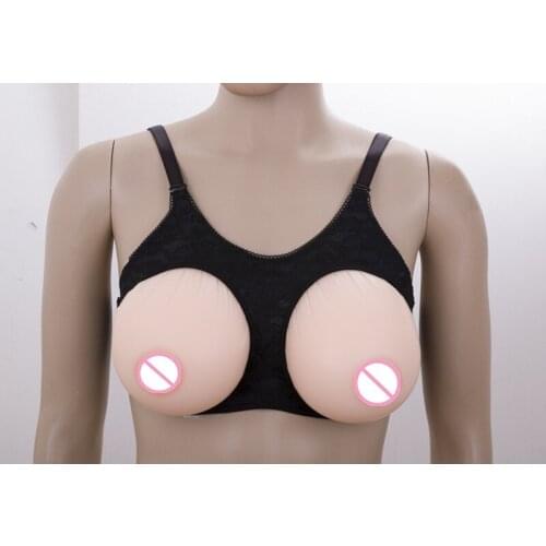 2400g Silicone Fake False Breast crossdresser silicone breast form silicone breast chest prosthesis for stransgender man