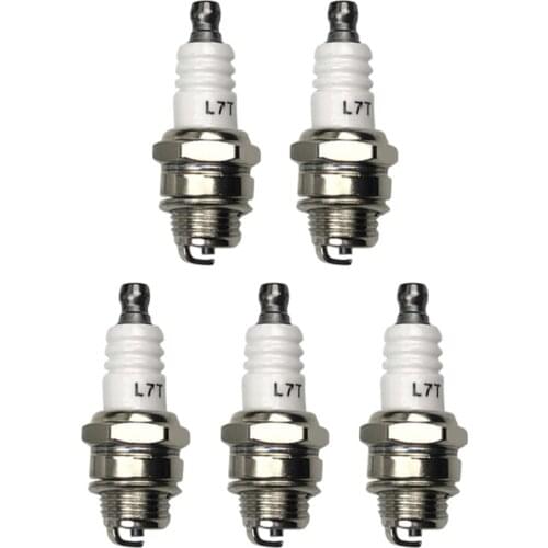 5Pcs Spark Plug Fit for L7T BM6A BPMR7A RCJ6Y RCJ7Y WSR5F 33cc-49cc Trimmer Blower Replacements Accessory