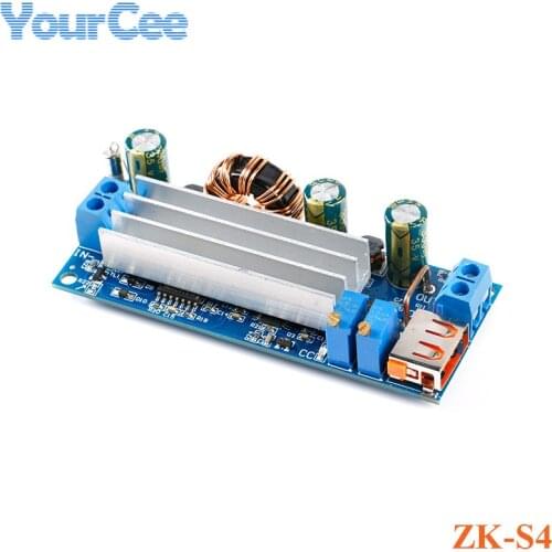 80W High Power DC-DC USB Step Up Boost Buck Board Module ZK-S4 2-24v CC CV Constant Voltage Constant Current Boost Power Module