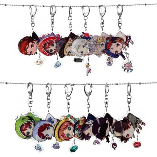 Identity V Keychain Game Man Key Chain Acrylic Women Key Holder Cute Couples Keyring Wedding Alloy Porte Clef Norton Campbell