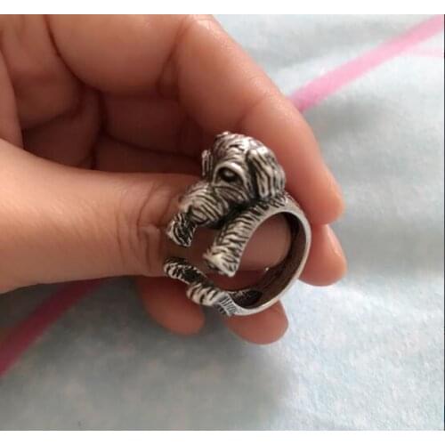 Drop shipping-3D Vintage Poodle Ring