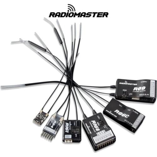 Hot Sale RadioMaster R81 R84 R86 R86C R88 R161 R168 2.4G Nano Receiver Compatible FrSky for RC Drone