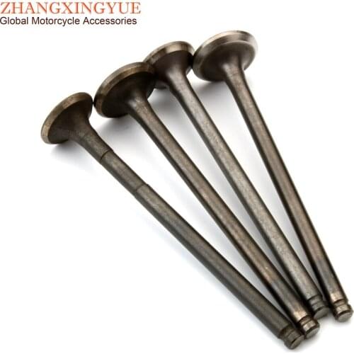 4PC motorcycle inlet and exhaust valve for YAMAHA ZUMA BWS X125 BWSX125 ZUMA125 BWSX-125 4C6-E2111-00 4C6-E2121-00