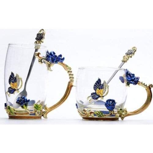 European and American New Glass Gift Box Set Glass Cup Heat-Resistant High-End Gift Cup One Product Dropshipping Handgrip