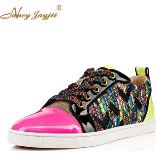 Nancyjayjii New Arrive Fashion Women Multicolor Round Toe Lace-Up Flat Heels Shoes Out Door&School&Casual, Large Size 4-16