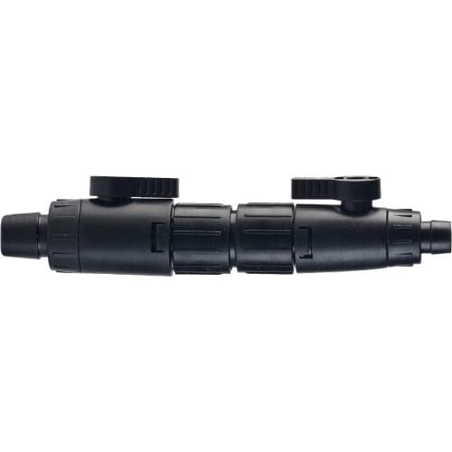 Aquarium Water Flow Control Valve 12-16mm Plastic Valve Hose Pipe Disconnect Quick Install Connector for Fish Tank