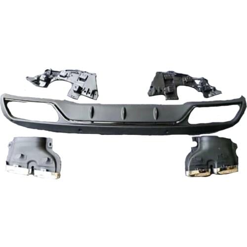 Fit for Mercedes Benz C-Class W205 Administrative version 2015 2016 2017 2018 Bumper Diffuser