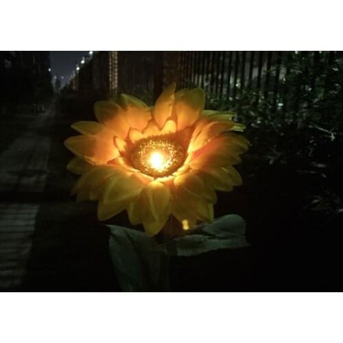 Sunflowers Solar Path Light Solar Garden Stake Light Ground Light Solar Lawn Lamp For Garden