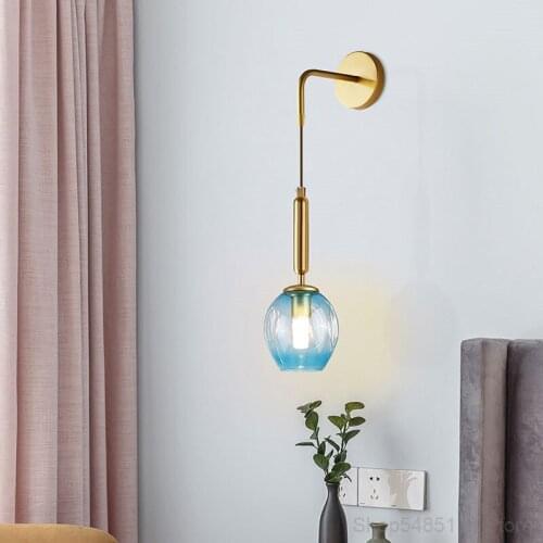 European Style Simple Light Luxury Wall Lamp Creative Fashion Bedroom Bedside Study Living Room Dining Room Decoration Lighting
