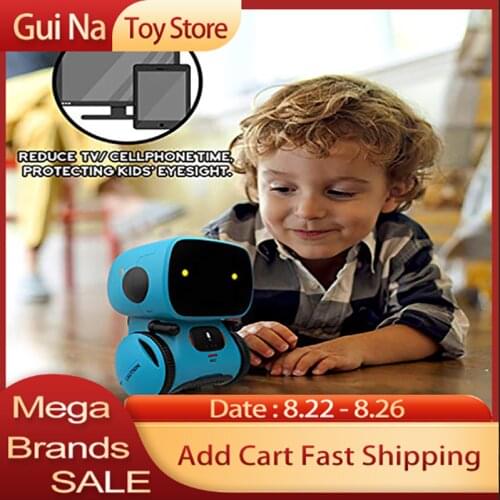 Newest Type Smart Robots Dance Voice Command 3 Languages Versions Touch Control Toys Interactive Robot Toy Gift for Children