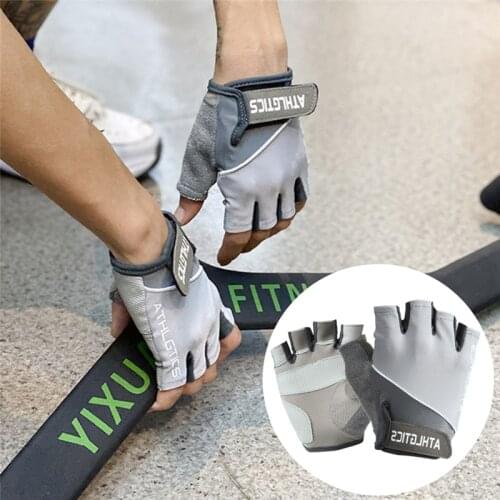 Mtb Bike Riding Cycling Gloves Mens Fingerless Gloves Anti-Slip Gym Fitness Gloves Women Bicycle Motorcycle Driving Gloves