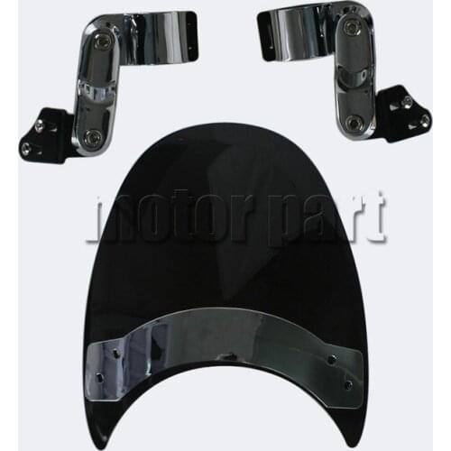 9'' Windscreen For Harley Davidson Sportster 1100 Super Glide FXE Fat Bob FXEF Low Rider FXSB XR1000 Motorcycle Fork Windshield