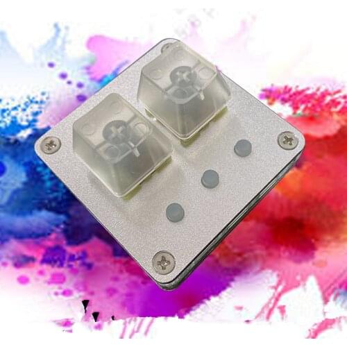 Waterproof Plug&Play 2-Key RGB Programmable USB 2.0 Keypad Cherry Red Axis Mini Mechanical Keyboard For Sayobot O2C OSU