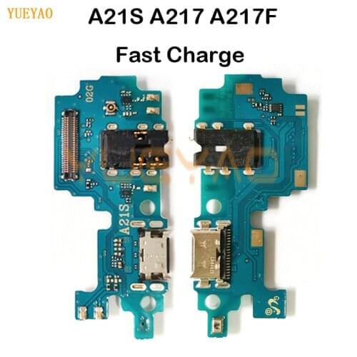 USB Charging Dock Port Connector Board Parts Flex Cable For Samsung A21S A217 A217F USB Board Replacement Part