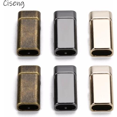 5pcs Magnetic Clasps Bracelets Connector End Clasp fits 10x4.5mm Flat Leather Cord Lazy Shoelace Buckle Jewelry Findings Making