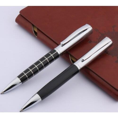 051 LINE GRADE BLACK Silver ornament GIFT BALLPOINT PEN Stationery Office school supplies