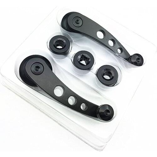 2PCS Universal Billet Aluminum Window Crank Handle Winder for Pickup Car Door