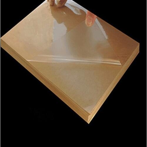 50sheets A4 Size 210mmx297mm Clear Blank Glossy PVC Sticker Vinyl PVC Label Printing PVC A4 Adhesive Sticker for Laser Printer
