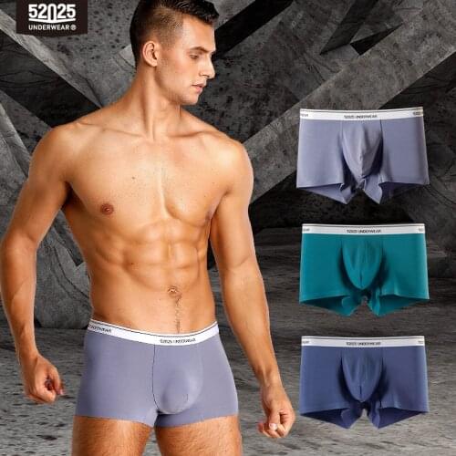 52025 Men Underwear Boxers 3-Pack Comfortable Seamless Modal Boxers Premium Boxers Fashionable Boxershorts Men Underwear Sexy