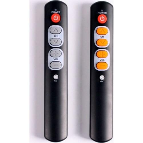 6 keys learning remote control, big keys for the elderly and children, can learn TV set top box DVD