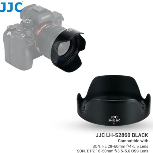 JJC Lens Hood with 40.5mm Adapter for Sony FE 28-60mm f4-5.6 SEL2860 on a6400 A7III A7C A7SIII A7RIV, for E PZ 16-50mm f3.5-5.6