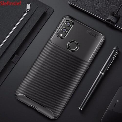 For Honor 10 lite Case Carbon Fiber Cover 360 Shockproof Silicon Phone Case on for Huawei mate30 P Smart Z Nova5 Cover Bumper
