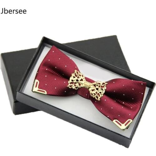 Jbersee Fashion Business Mens Shirt Butterfly Bowtie Wedding Silk Bow Tie for Men Women Neck Tie Gravata Slim Masculina Cravate