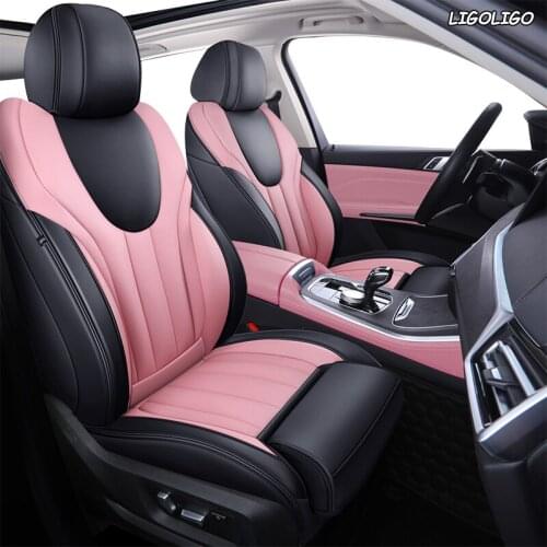 LIGOLIGO Custom Leather car seat covers For PEUGEOT 206 207 301 307 408 308 308s 508 3008 2008 4008 5008 407 607 car seats