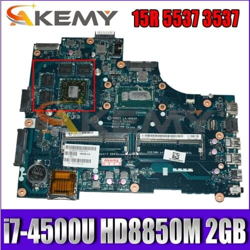 Laptop motherboard For Dell Inspiron 15R 3537 5537 VBW01 LA-9982P CN-0P28J8 0P28J8 With i7-4500U CPU HD8850M 2GB-GPU 100% Tested