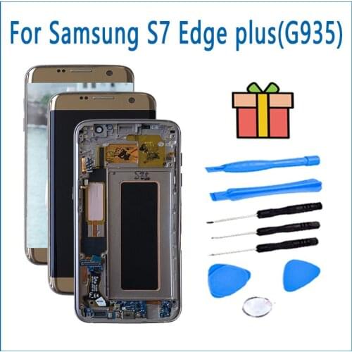 Mobile Phone LCD With Touch Screen For Samsung G935 For Samsung S7 edge LCD Display