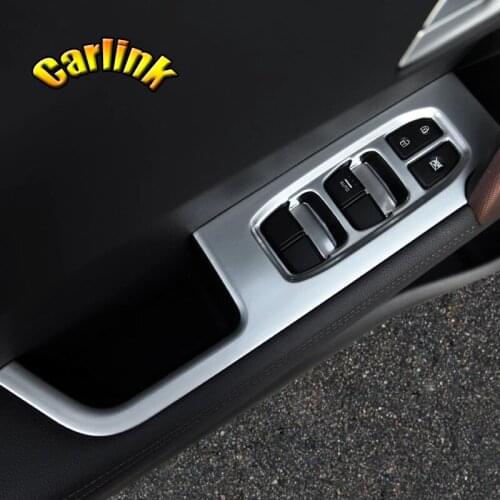 For Hyundai Creta IX25 2015-2018 ABS Matte LHD Car Door Armrest Window Switch Stickers Cover Control Panel Trim accessories 4pcs