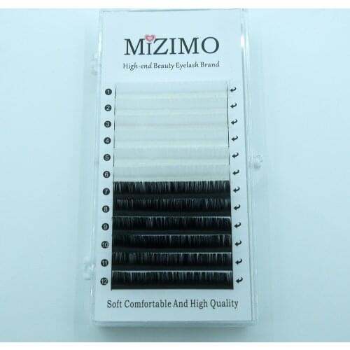 MIZIMOs new black and white two-color mix grafting eyelash artificial mink hair eyelashes extend