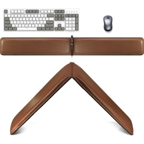 Double Lengthened Keyboard Wrist Rest，Memory Foam Gaming Mouse Wrist Rest for Office, Gaming, Computer, Laptop and Mac