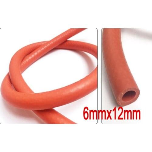 6mm id 12mm od silicone weaving tube boiler tubing steam tube hose high presser water pipe Braided line silicone Clamp wire tube