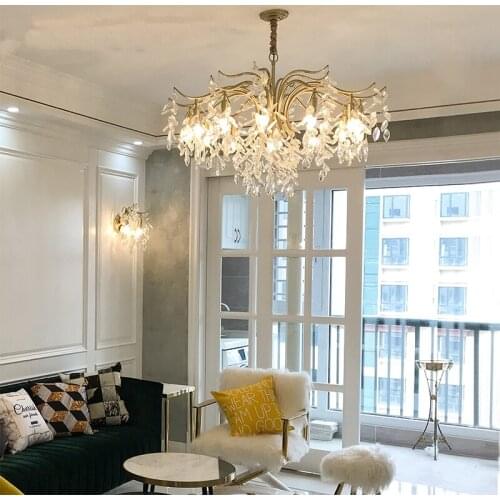 Modern LOFT Glass Led Crystal Lighting Living Room Restaurant Decoration LED Pendant Lamp Light Kitchen Fixtures Luminaire