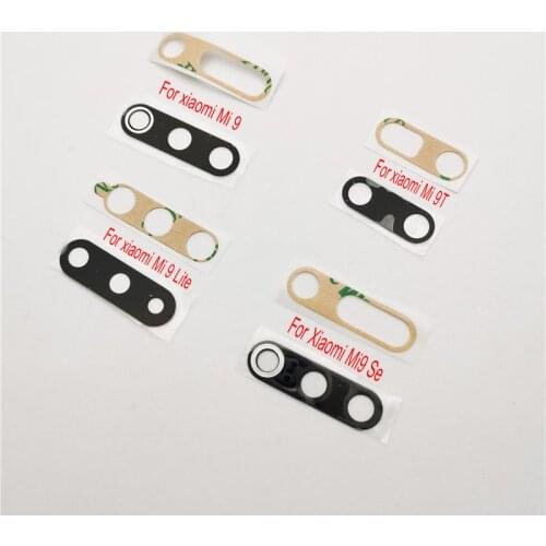 2 pcs/lot Rear camera glass For-Xiaomi Mi 9 Mi9 Se Mi9 Lite Mi 9T Back Camera Glass Lens Cover With Adhesive Replacement Parts