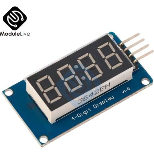 TM1637 LED Display Module For Arduino 7 Segment 4Bits 0.36Inch 0.36'' Clock RED Anode Digital Tube Four Serial Driver Board Pack