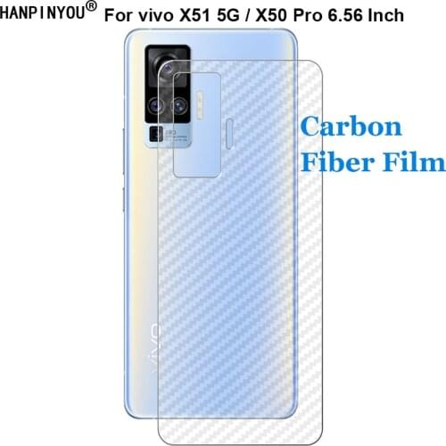 For vivo X51 5G / X50 Pro 6.56"3D Anti-fingerprint Ultra Thin Carbon Fiber Back Skin Film Screen Protector (Not Tempered Glass)