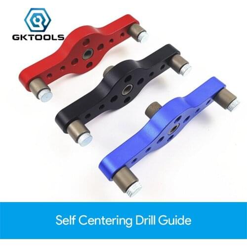 Vertical Pocket Hole Jig 6/8/10mm Woodworking Drilling Locator Wood Dowelling Self Centering Drill Guide Kit Hole Puncher