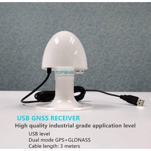 High quality USB GPS GLONASS ReceiverUSB Connector NMEA0183 Built-in antenna and module 3.3V-5V Cable3m TOPGNSS