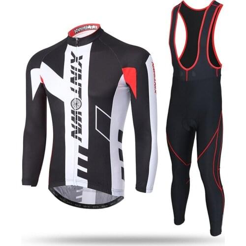 XINTOWN Long Sleeve Breathable Cycling Clothing 3D Gel Pad Pants Sport Clothes Autumn MTB Road Bike Bicycle Cycling Jersey Sets